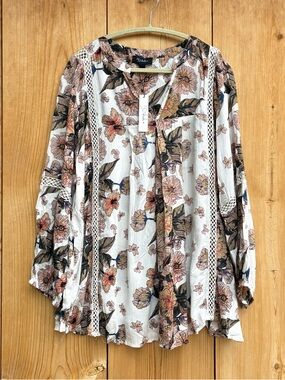 RD & Koko NWT Floral Top Sz 3X